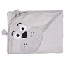 Baby Handtuch Grau Bär 100x100 cm - Sensillo