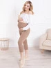 Kurze umstandsleggings 3/4 camel