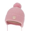 Wintermütze für Mädchen aus 100% extrafeiner Merinowolle, gefüttert mit Wollfleece in Rosa Hakkari