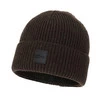 Wintermütze Herren 100% Merinowolle Braun Iron