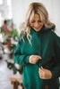  Übergroßes Umstands- und Still-Sweatshirt von Motherhood, flaschengrün