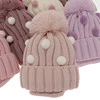 Winterset Mädchen: Mütze und Schlauchschal mit Bommel Rosa Hekate