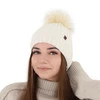 Wintermütze Damen aus Merinowolle in Violett Texa