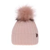 Wintermütze Damen aus Merinowolle in Rosa Texa