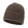 Wintermütze Herren, braun, mit Merinowolle, Korins