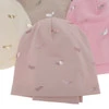 Herbst und Frühlingsset Mädchen baumwolle: Mütze und Schlauchschal Beige Florena
