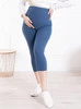 Kurze umstandsleggings 3/4 indygo