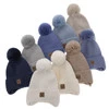 Wintermütze Jungen 100% extrafeine Merinowolle, gefüttert mit Wollfleece Navy Blau Tacco