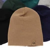 Herbst und Frühlingsset Jungen: Mütze und Schlauchschal 100% extrafeine Merinowolle Beige Richi