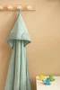 Baby Handtuch Krepp Grau 100x100 cm - Sensillo