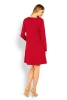  KLASSISCHES A-LINIEN-KLEID Rot