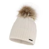 Wintermütze Damen aus Merinowolle in Cremefarbe Talaria