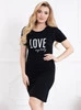 Umstandsshirt LOVE MY BABY - Schwarz