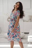 Lovely Dress Midi-Umstands- und Stillkleid, kurze Ärmel, helles Paisley