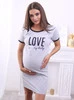 Umstandsshirt LOVE MY BABY - Grau