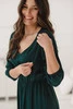  Lovely Dress Midi-Umstands- und Stillkleid, 3/4-Ärmel, Marineblau