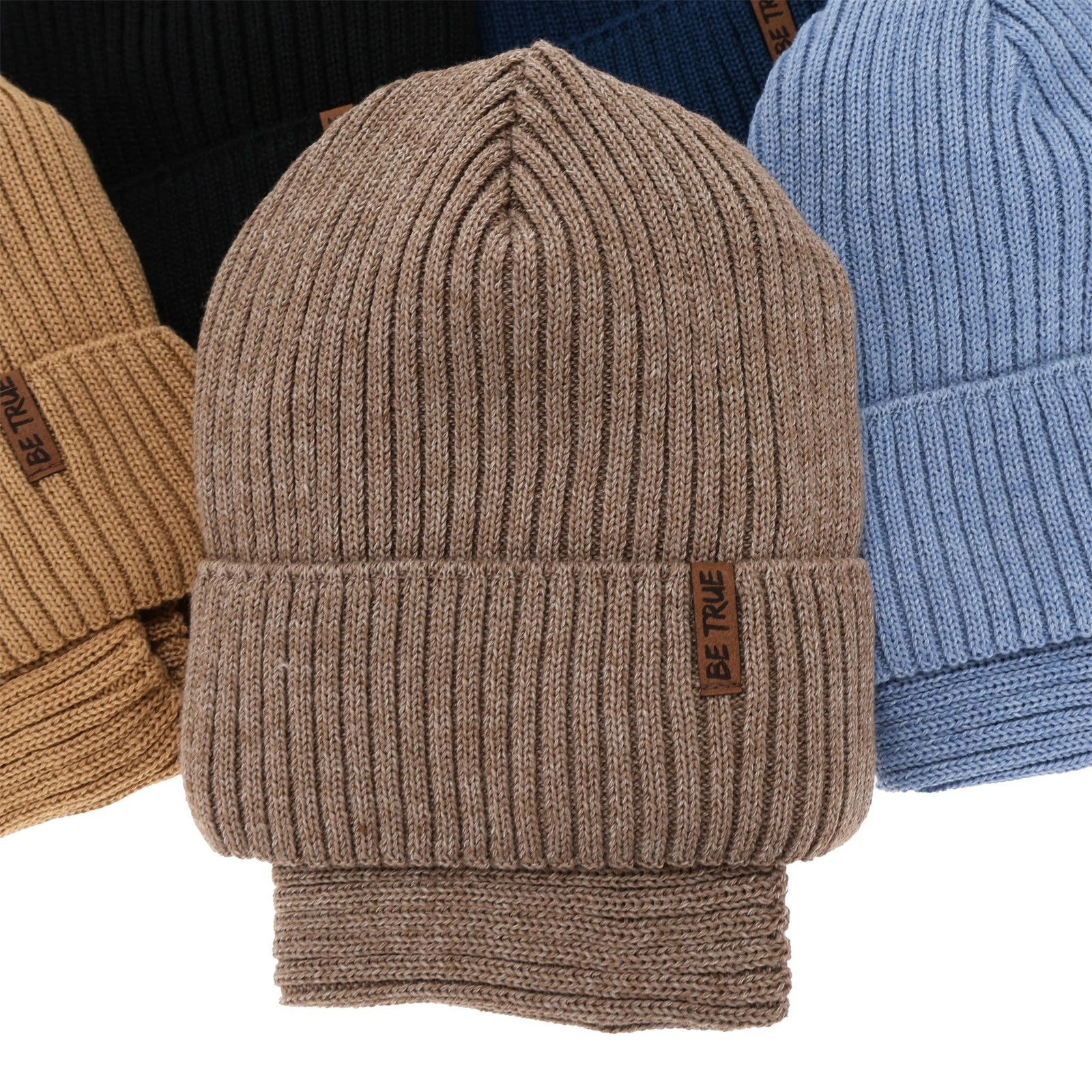 Winterset Jungen: Mütze und Schlauchschal, grau, Baumwollfutter, mit Merinowolle, Colton