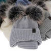 Winterset Jungen: Mütze und Schlauchschal mit zwei Bommeln Blau Randel