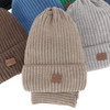 Winterset für Jungen: Mütze und Schlauchschal in Camel Fargo