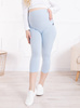 Kurze umstandsleggings 3/4 blau