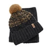 Winterset Jungen: Mütze und Schlauchschal mit Bommel Navy Blau Travis