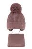 Winterset Mädchen: Mütze und Schal mit Bommel Rosa Marisa