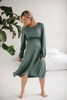 Lovely Dress Midi Umstands- und Stillkleid mit langen Ärmeln, Mint