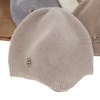Herbst und Frühlingsmütze für Jungen, hellbeige, mit Merinowolle und Kaschmir, zum Binden, Tono
