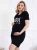 Umstandsshirt LOVE MY BABY - Schwarz