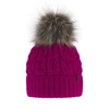 Wintermütze Damen mit Bommel Rosa Katty
