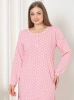 DR Plus Size Umstandsshirt Polka Dots – Puder