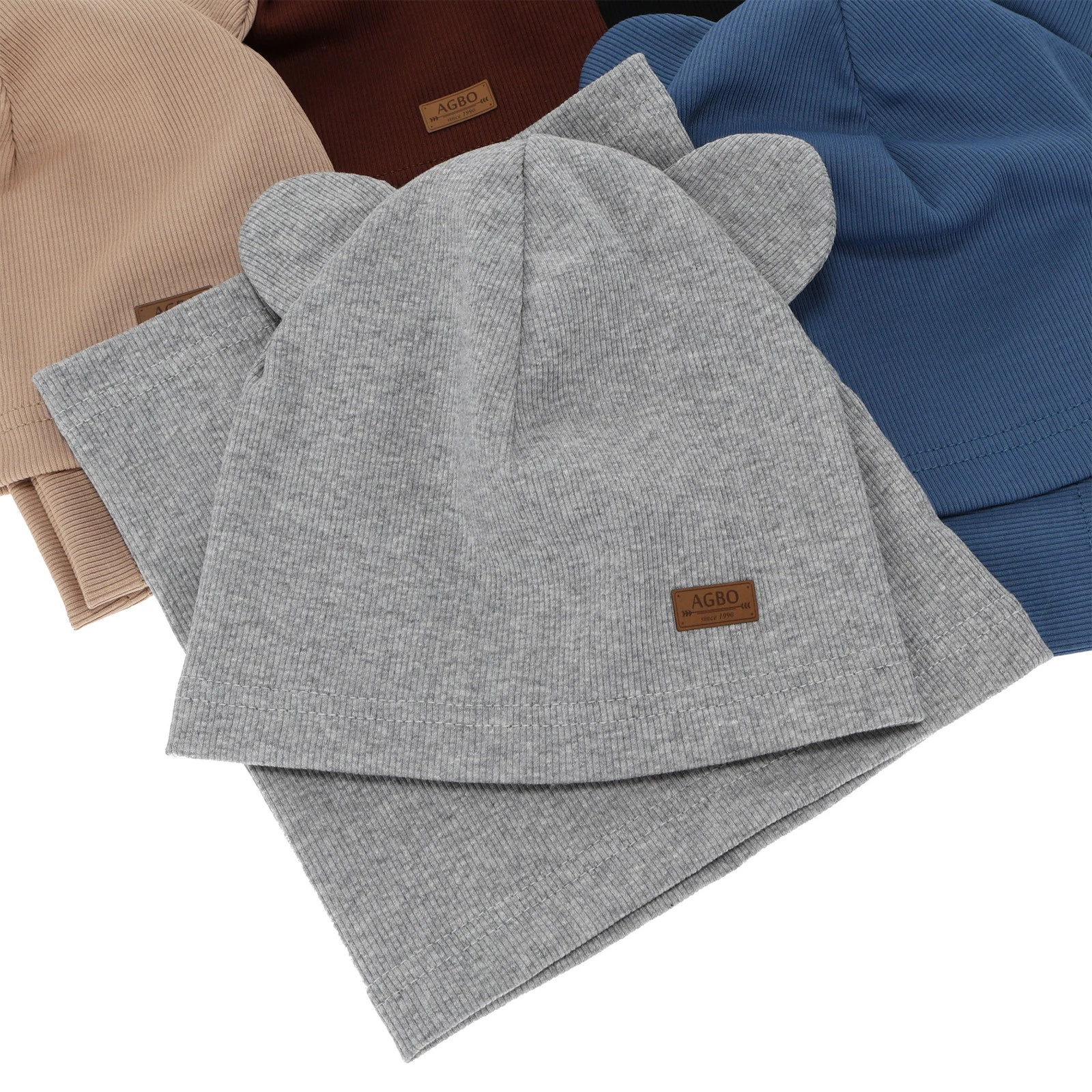 Mütze und Schlauchschal für Jungen, Herbst und Frühlingsset, grau Gregory