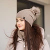 Winterset Damen: Mütze und Schlauchschal Beige Kaliana