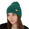 Damenmütze Frühling- Winter Grün 100% extrafeine Merinowolle Sophie