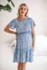 Lovely Dress Umstands- und Stillkleid, blau, kurze Ärmel