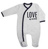 Baby-Schlafanzug LOVE MY MOMMY - grau