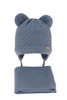 Winterset Jungen: Winterset Jungen: Mütze und Schal mit zwei Bommeln Blau Franki