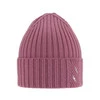 Wintermütze Damen 100% extrafeine Merinowolle Violett Ariga