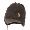 Wintermütze Jungen mit Merinowolle Braun Darsi