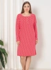 DR Plus Size Umstandsshirt Polka Dots – Himbeere