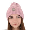 Wintermütze Damen aus Merinowolle Rosa Benedetta