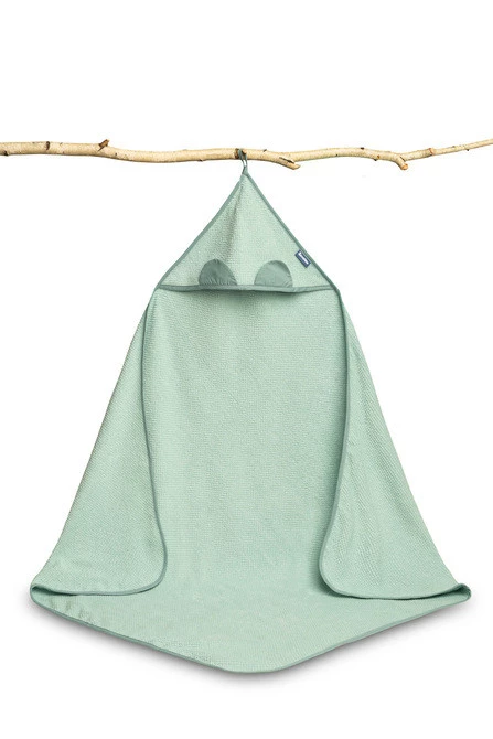 Baby Handtuch Krepp Grau 100x100 cm - Sensillo