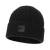 Wintermütze Herren, schwarz, 100% Merinowolle, Iron