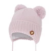Wintermütze für Mädchen, violett, mit Merinowolle, Mesyna