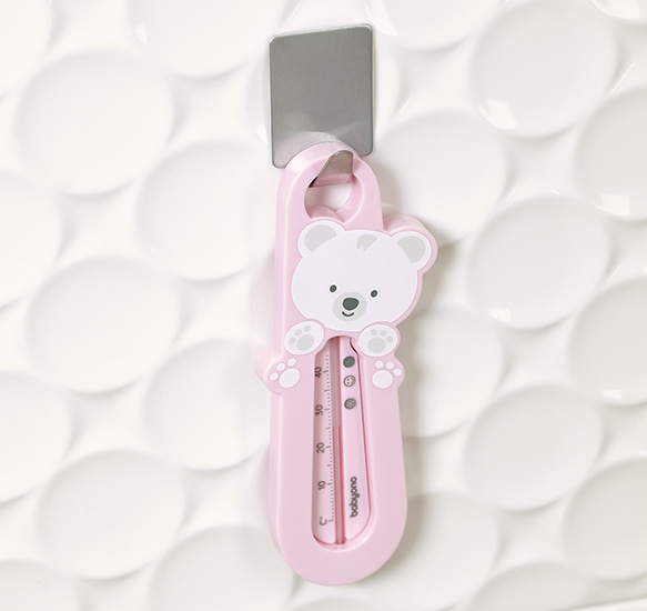 Badewannenthermometer Teddybär rosa