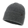 Wintermütze Herren, grau, mit Merinowolle, Korins