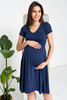  Mommy Chic Umstands- und Stillkleid, Marineblau