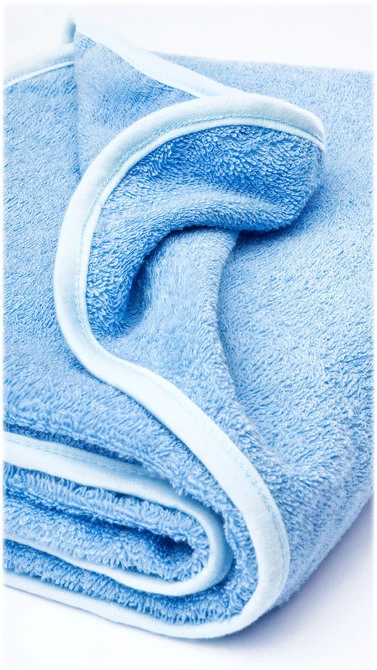 Baby Handtuch Blau Nilpferd 100x100 cm - Sensillo