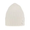 Wintermütze Damen 100% extrafeine Merinowolle Weiß Ariga