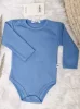  Langarm-Baby-Body – Farbe Ozean